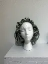 Lunar Grey Silk Bonnet