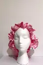 Heavenly Pink Silk Bonnet