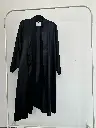 Midnight Black Silk Robe