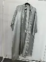 Lunar Grey Silk Robe
