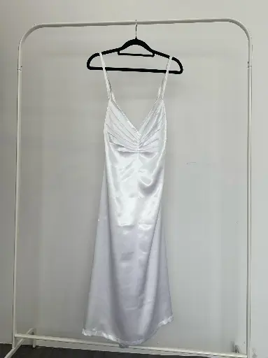 Whisper White Silk Slip Dress